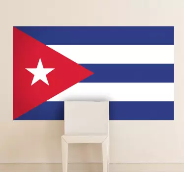 Wandtattoo Flagge Kuba - TenStickers