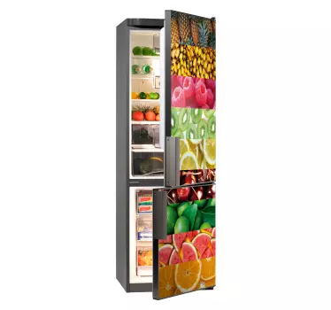 Fototapete Früchte Kühlschrank Folie - TenStickers