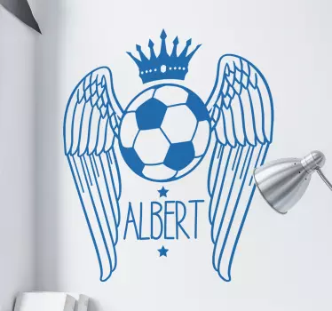 Wandtattoo geflügelter Fußball - TenStickers