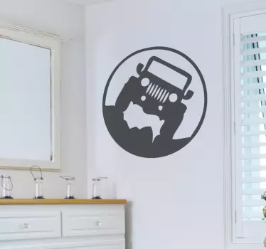 Wandtattoo Geländewagen - TenStickers