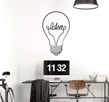 Glühbirne Wandtattoo Jugendzimmer - TenStickers