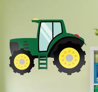 Grüner Traktor Wandtattoo Kinderzimmer - TenStickers
