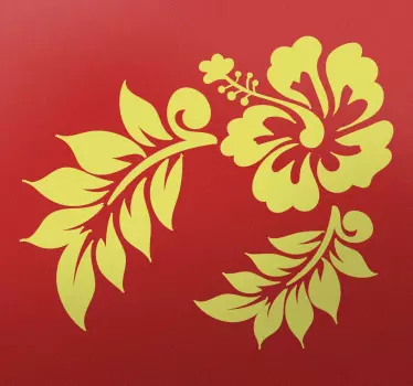 Wandtattoo Hawaiiblume - TenStickers