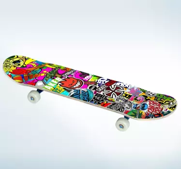 Wandtattoo Jugendzimmer Skateboard - TenStickers