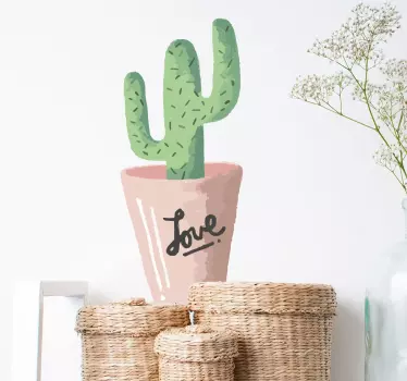 Wandtattoo Kaktus Love - TenStickers