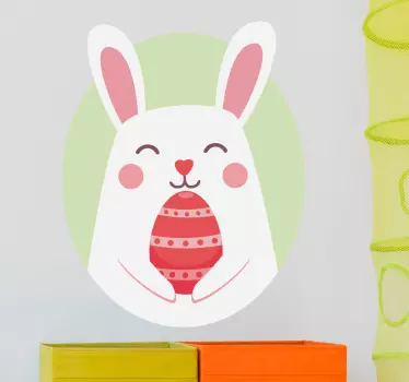 Wandtattoo Kinder Osterhase und Ei - TenStickers