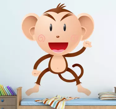 Wandtattoo Kinderzimmer Affe - TenStickers