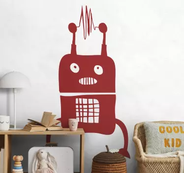 Wandtattoo Kinderzimmer Alien Roboter - TenStickers