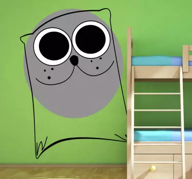 Wandtattoo Kinderzimmer Katzen Zeichnung - TenStickers