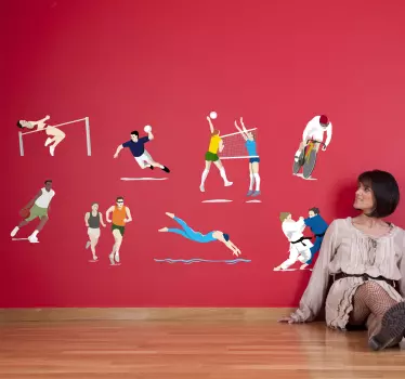 Wandtattoo Kinderzimmer Olympia - TenStickers