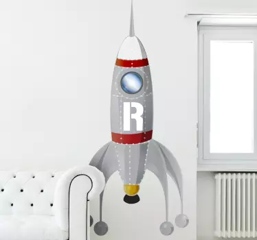 Wandtattoo Kinderzimmer Rakete - TenStickers