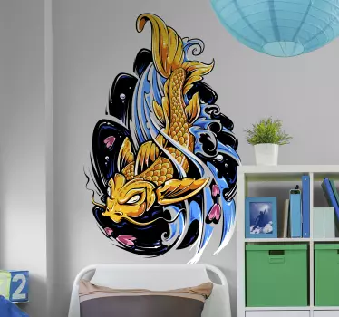 Wandtattoo Koi Karpfen - TenStickers