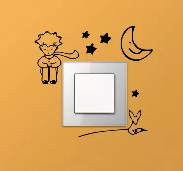 Wandtattoo Lichtschalter Der kleine prinz - TenStickers