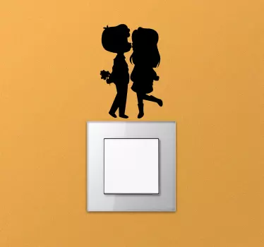 Wandtattoo Lichtschalter Erster schwarm - TenStickers