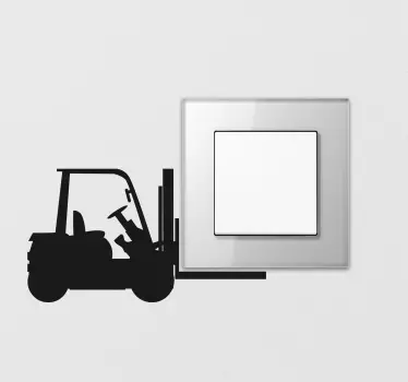 Wandtattoo Lichtschalter Gabelstapler - TenStickers