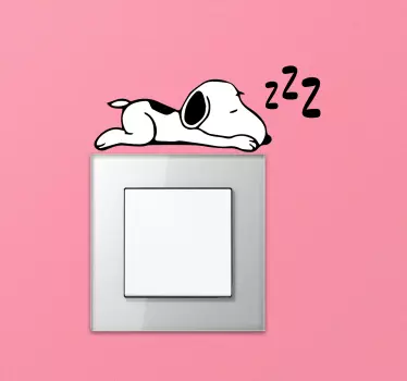 Wandtattoo Lichtschalter Schnüffelnd schlafen - TenStickers