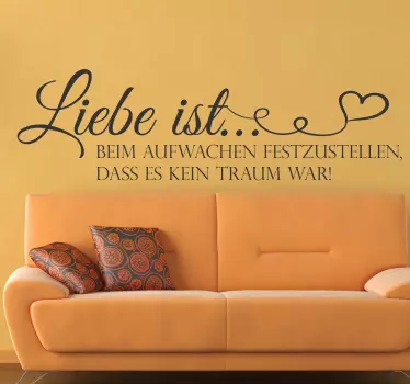 Wandtattoo Wohnzimmer Liebe ist... - TenStickers