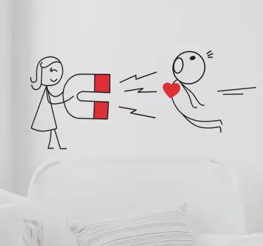 Wandtattoo Mädchen mit Magnet - TenStickers