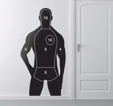 Wandtattoo menschliche Zielscheibe - TenStickers