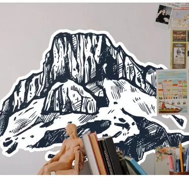 Wandtattoo natur alpenlandschaft - TenStickers