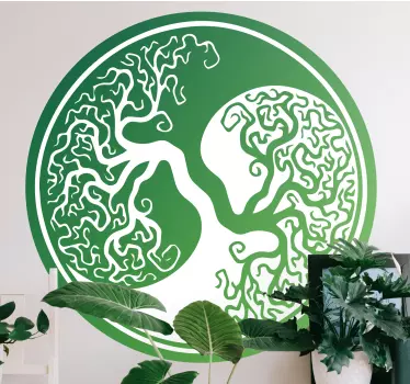 Wandtattoo Natur duale baummuster - TenStickers