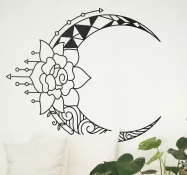 Wandtattoo Natur florales monddesign - TenStickers