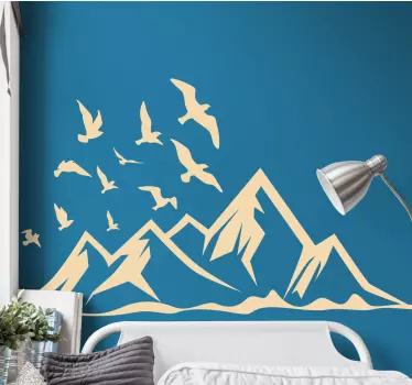 Wandtattoo Natur majestätische berggipfel - TenStickers