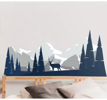 Wandtattoo natur majestätische berglandschaft - TenStickers