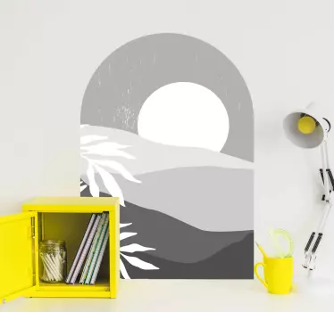 Wandtattoo Natur minimalistische berglandschaft - TenStickers