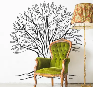 Wandtattoo natur mit design von baumzweigen - TenStickers