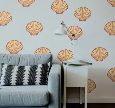 Wandtattoo Natur muschelmuster - TenStickers