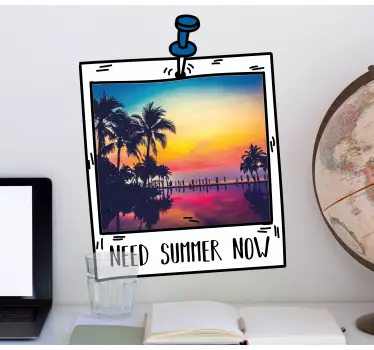 Wandtattoo natur sommerlandschaft rahmung - TenStickers