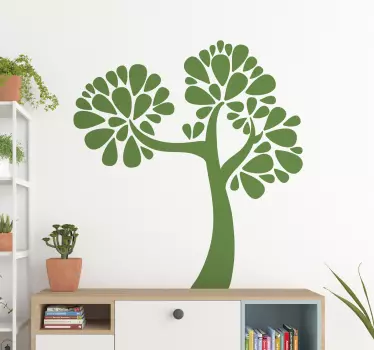 Wandtattoo natur stilisierte baumform - TenStickers