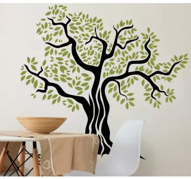 Wandtattoo natur stilisierter blattbaum - TenStickers