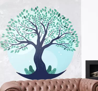 Wandtattoo natur üppiges baumdesign - TenStickers