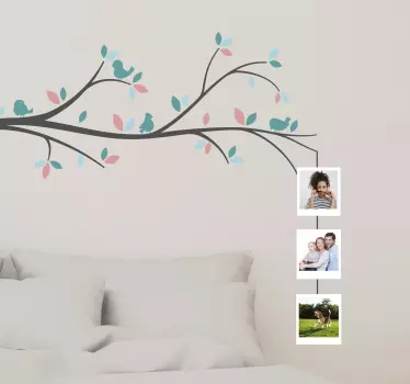 Wandtattoo natur vögel auf einem ast - TenStickers
