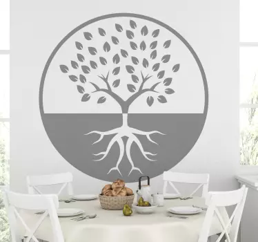 Wandtattoo natur wurzelsymbol baum - TenStickers