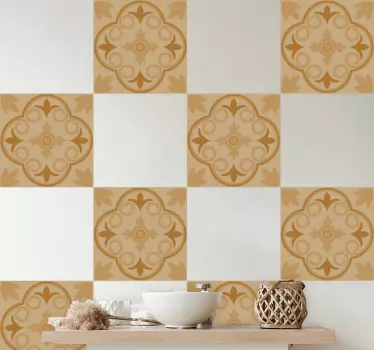 Fliesenaufkleber elegantes fliesenmuster - TenStickers