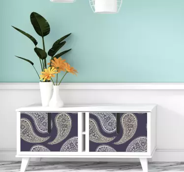 Wandtattoo Ornament elegantes paisley-muster - TenStickers