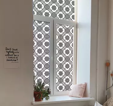Wandtattoo ornament filigrane blumenkomposition - TenStickers