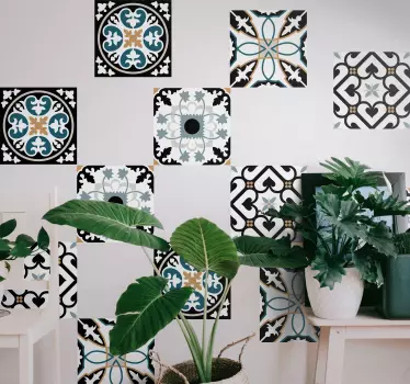 Fliesenaufkleber kunstvolle mosaik-muster - TenStickers