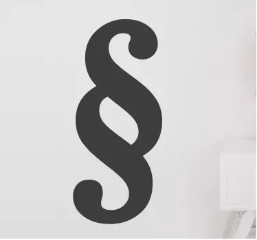 Paragraph Wandtattoo - TenStickers