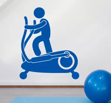 Wandtattoo Person Cross-trainer-fitness - TenStickers