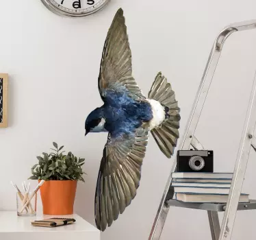 Wandtattoo polygonaler Vogel - TenStickers