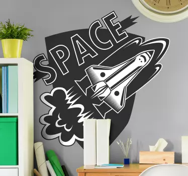 Wandtattoo Rakete Space - TenStickers