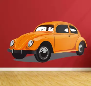 Wandtattoo Retro VW Käfer - TenStickers