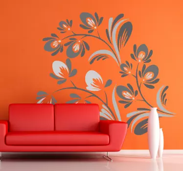Wandtattoo schlichtes Ornament - TenStickers