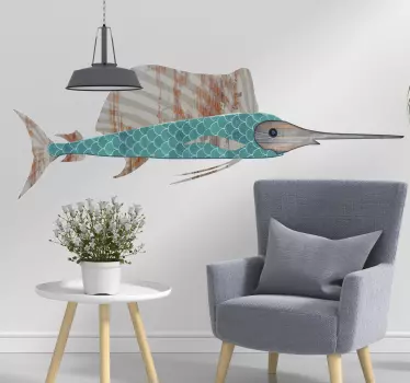 Wandtattoo Schwertfisch - TenStickers