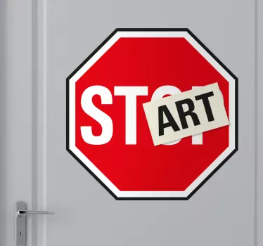 Wandtattoo Signal Start - TenStickers