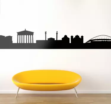 Wandtattoo Silhoulette Athen - TenStickers